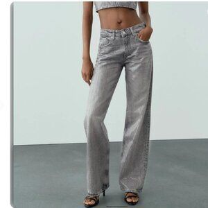Zara Beautiful Sequin Jeans NWT - 6